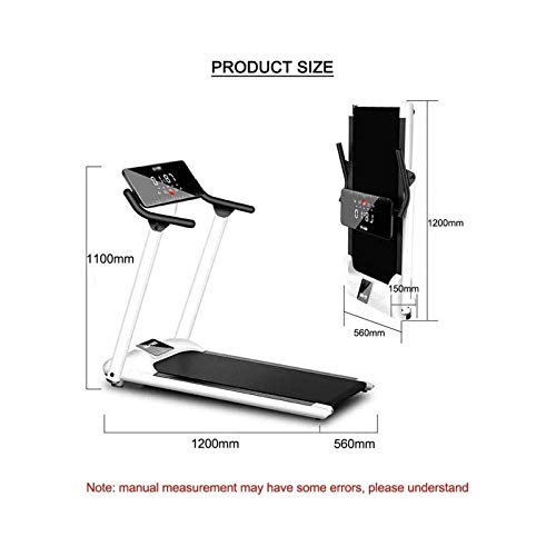 Image of Folding Motorised Treadmill Running Jogging Walking Folding Treadmill Ultra Thin and Silent, Walking Machine Portable Gym Equipment Multifunctional,