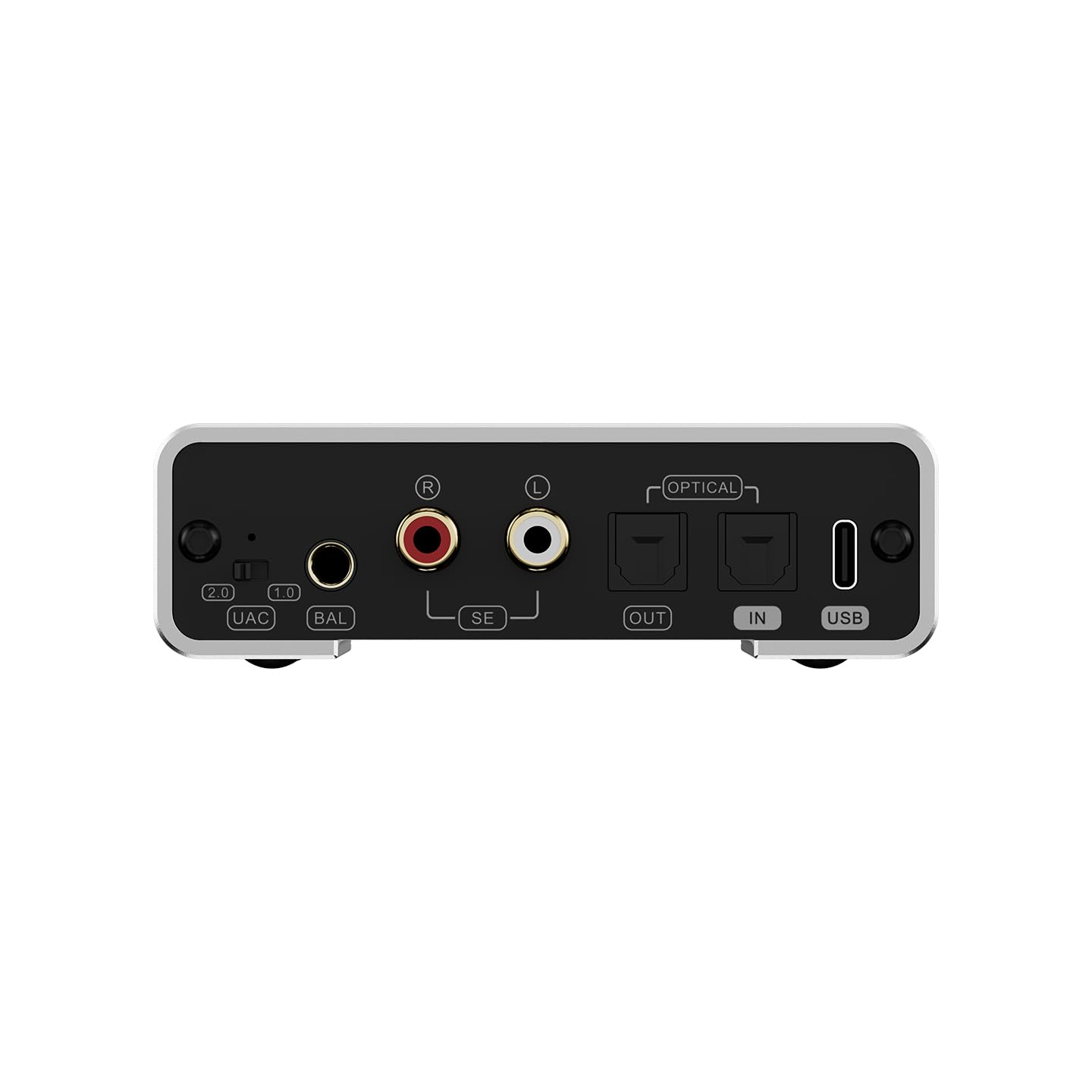 TOPPING DX1 II DAC & Kopfhörerverstärker ES9039Q2M, optischer Ausgang/Eingang, Balanced-Line-Ausgang, silber
