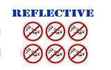 (6) Reflective - No Rats Hard Hat Stickers Union Decals for Hard Hat, Toolbox, Laptop