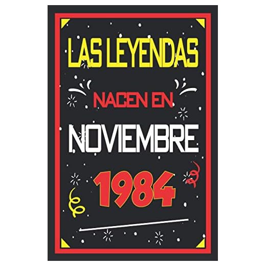 Las leyendas nacen en noviembre 1984: 36 años. Libro de visitas, cuaderno, 110 páginas de felicitaciones, idea de regalo, regalo de aniversario para pareja, niño, mujer, hombre