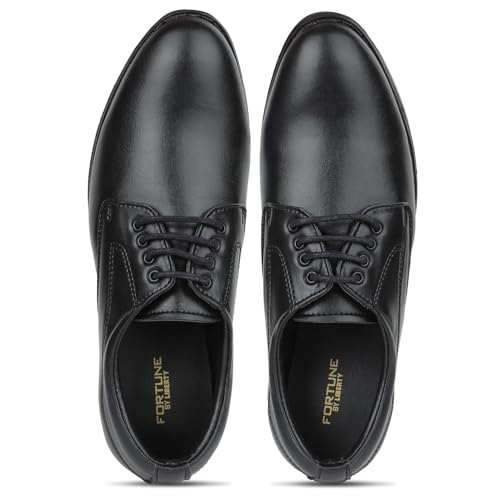 Image of Liberty Fortune Majestic 1 Formal Lacing Derby Shoes for Men with EVA Sole | Suitable for Wedding and Office Wear | Durable Lightweight and Cushioned Footbed | Shock Absorption