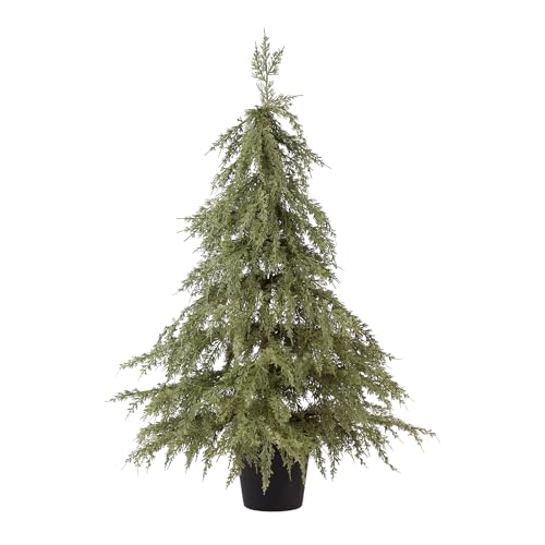 WBHome 3FT Tabletop Artificial Cedar Cypress Tree 36' Faux Tree Potted Green for Front Porch...
