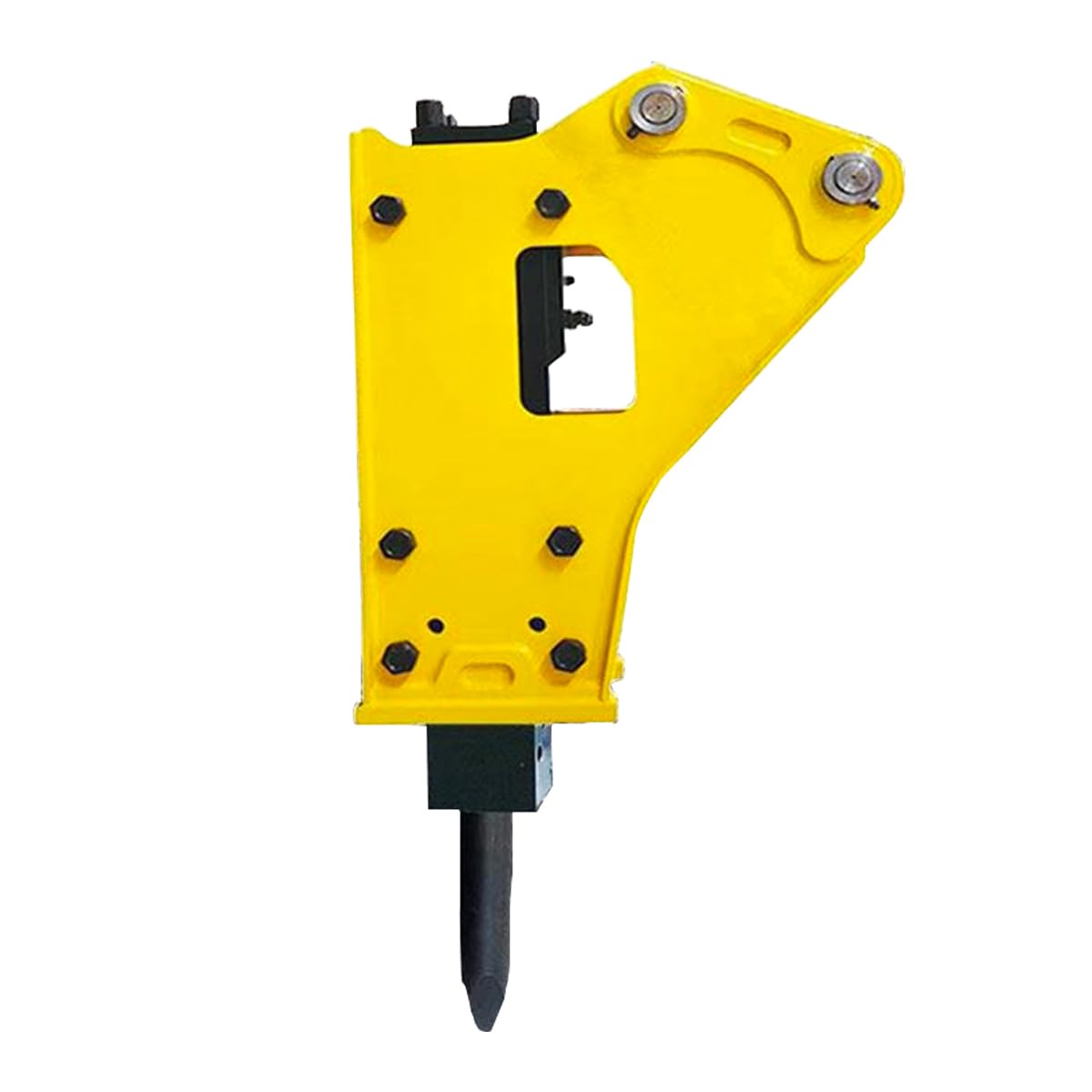 HNZXIB Hydraulic Breaker Hammer for Mini Excavator 0.6-1.5 Ton, Demolition Concrete Breaker with Nitrogen Kit, 500-1200 BPM, 35mm Chisel, 80-110 kg/cm³ Pressure, 180 lbs Weight