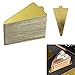 Tableros De Pastel Mousse Triángulo - Base Tartas Carton Bandejas Doradas Desechables Mini Cartón Para DecoracióN Bandeja Tablas Triangulares Tabla Placa Oro Postres Bodas Cumpleaños 100 Piezas
