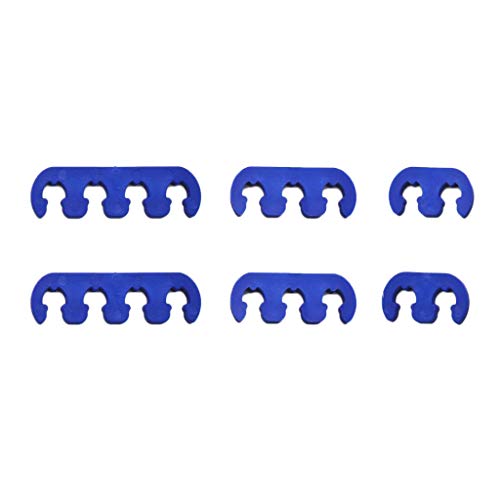 Homyl 6 peças de separadores de fio de vela de ignição azul, 7 mm, 8 mm, 9 mm, universal para