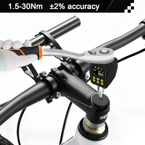 Uharbour Digital Torque Adapter 1/2 Inch 1.5-30 Nm, Torque Wrench Digital with LCD Display, PEAK/TRACK Mode - Image 3
