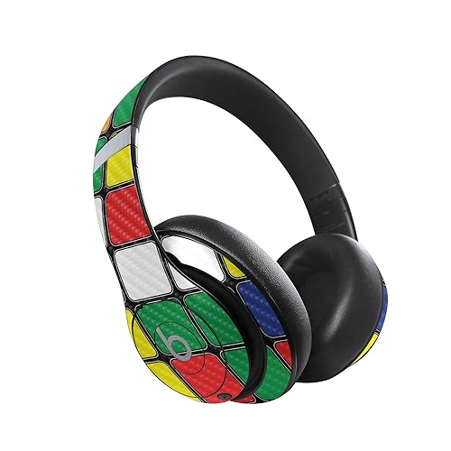Image of MightySkins Carbon Fiber Skin Compatible with Beats Studio Pro - Puzzle Cube | Protective, Durable Textured Carbon Fiber Finish | Easy to Apply