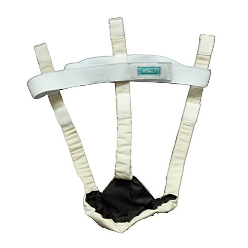 Zidao Suspensorio Suspensorio En Apoyo de testículos escrotales, la Cintura 0-180Cm,Blanco