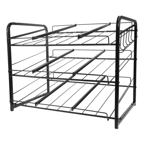 ANDRESLAD Organizador de Latas Multi Apilable para Cocina y Despensa Soporte Resistente para Almacenamiento de Alimentos Enlatados y Botellas Diseño Compacto para Optimizar Espacio Armarios