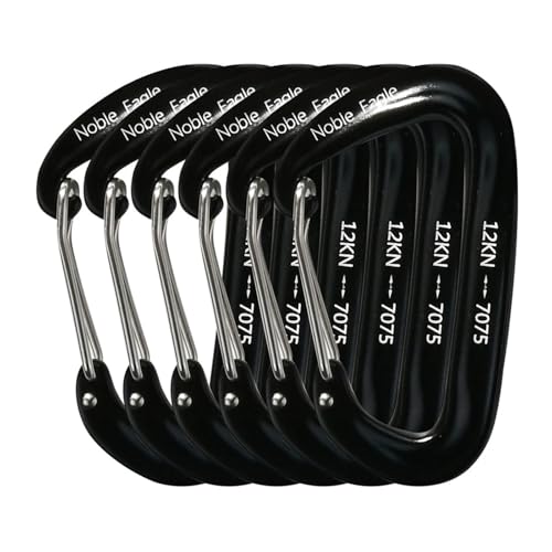Mousqueton léger 12kN en aluminium haute résistance pour boucle de randonnée et matériel outdoor