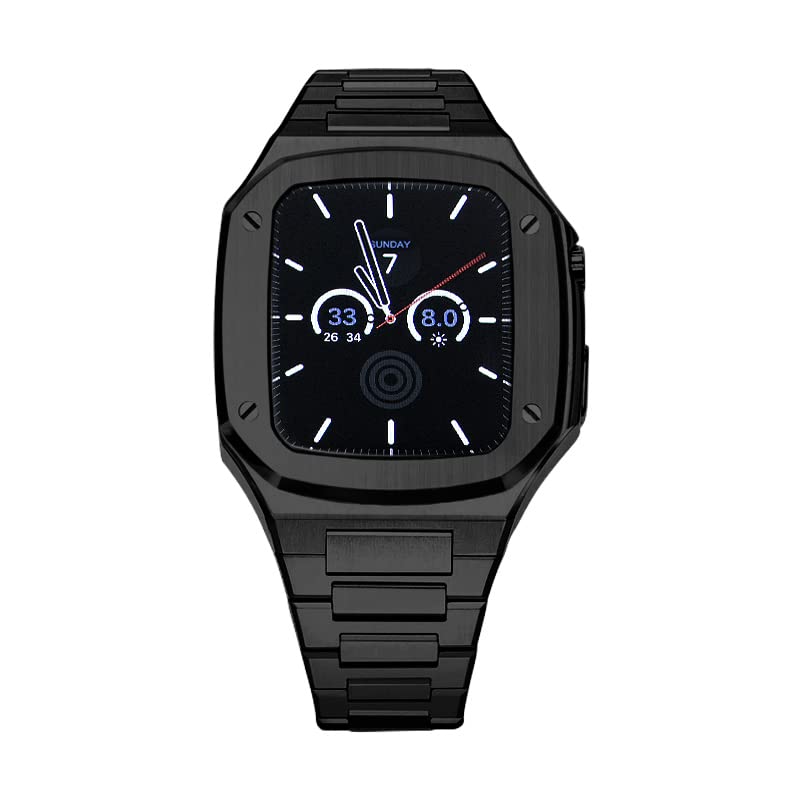 Metalowy pasek do zegarka ze stali nierdzewnej, do Apple Watch 3, 4, 5, 6, SE, 7, 8, 9, 41 mm, 44 mm, 45 mm, paski do zegarków, ulepszone akcesoria zastępcze (I, 41 mm), 41mm, Agat