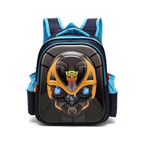 HZLQ Mochila Infantil 3D Transformers Niño Kindergarten 8 Años  Películas Anime Blue