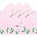 Pink Plastic Tablecloth for Llama Birthday Party (54 x 108 in, 3 Pack)