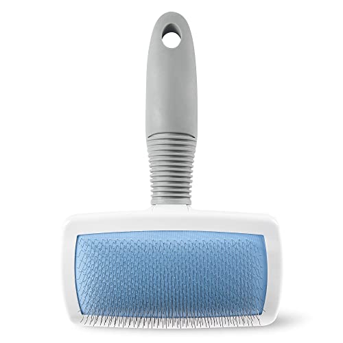 Vibrant Life Slicker Brush, White, Green & Silver, Cat
