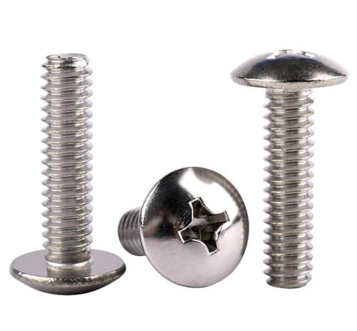 Kosjethas DF1025685D #8-32 X 1/2 Inch Truss Head Phillips Machine Screws, 304 Stainless Steel 18-8 thumb #2