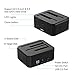 Unitek USB 3.0 to SATA I/II/III Dual Bay External Hard Drive Docking Station for 2.5 / 3.5-inch HDD SSD, Hard Drive Duplicator/Offline Clone Function, Support UASP & 16TB - Black