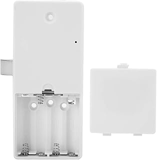 Keyless Cabinet Lock, Electronic Lock Smart Digital Fingerprint Lock, Locker Lock File Lock for File Cabinet(Silver)