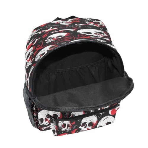 Cartable pour garçons filles à motif crânes résistant pour ne plus perdre le doudou