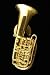 Tuba Pin - 24k Gold Plated