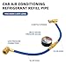 NOLITOY Charge Hose Kit, Recharger with Gauge and Can Tap Valve, 1/2 Female Thread Fits for Car Air Conditioning