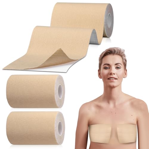 Image of Aurelema 2 Rolls FTM Trans Binder for Chest Binding Adhesive Chest Tape Flat Invisible for Breast Lift Shaping
