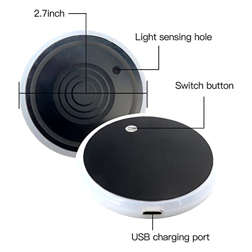Led Car Cup Holder With 7 Colors Lights Changing, Usb Charging Mat Waterproof Cup Pad, Interior Atmosphere Lamp Decoration Light Car Accessories For Car Truck Suv Vehicle Decor (2 Pcs) Us Ship #TOP4