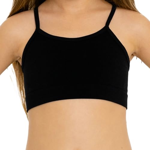 Girls Training Bra Camisole - Crop Cami Bras for Girls Spaghetti Straps Comfort (Designed to fit Girls 4-7)