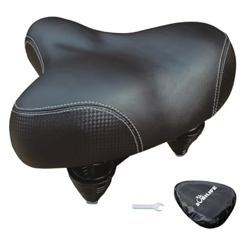 BOBILIFE Large Bike Seat with Shock Absorption Cover