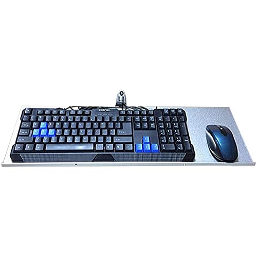 Supporto ergonomico per Tastiera e Mouse da Parete, Supporto telescopico per Computer, Accessorio da scrivania salvaspazio per Ufficio Domestico e postazione di Gioco