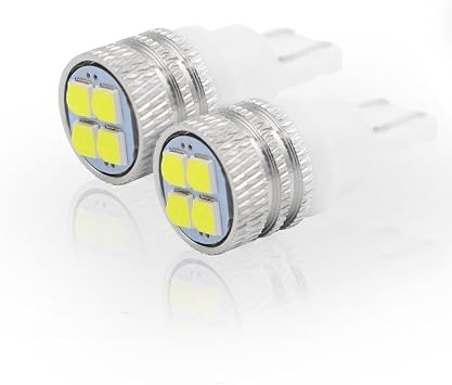 2pcs LED Side Mirror Replacement Bulbs White 4-SMD High Power Bulbs Compatible With 2007-2014 Toyota FJ Cruiser