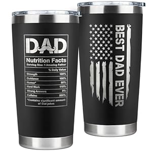 Gifts for Dad from Daughter Son Dad Gifts Birthday Fathers Day Fathers Day Gift for Dads New Dads Gift for Men 20 Oz Stainless Steel Tumbler