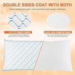 Memory Foam Pillows Queen Size Set of 2, Adjustable Cooling Pillow for Side Back Stomach Sleepers with Washable Removable Cover - Image 3