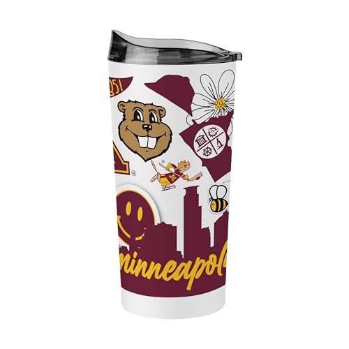 Image of Logo Brands NCAA Native Icons 20 oz Stainless Steel Tumbler - Double Wall Vacuum Insulated