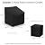 Gasadar Outdoor Furniture Cover Waterproof,3 Piece Patio Furniture Set Cover for Outside Chairs and Coffee Table,Windproof,Black