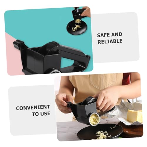 Rallador manual de queso con manivela color negro miniatura 4