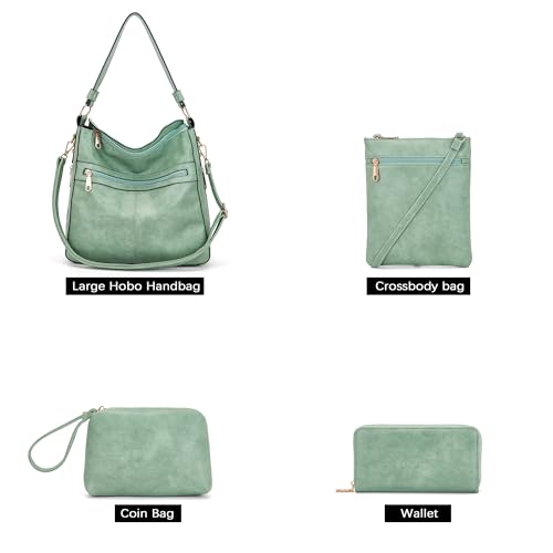 Image of Purses For Women Handbags And Wallet Set Large Hobo Crossbody Bag Ladies Purse Totes 4 PCS | And Wallet Set