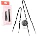 Frenchies Ultra Flocked Extra Soft French Twist Hair Pins: The French Hair Pins for Buns, Updo Hairstyles, Hair Extensions + Wigs - 20 Count Black