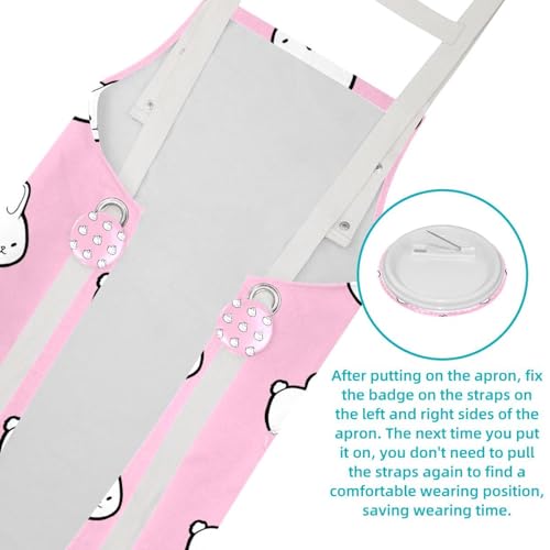 Tablier de serveuse imperméable pour nettoyage de la maison et travail en bar - 5