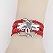 Nobio Retro Vintage Handmade PU Leather Bracelet Wristlet Bangle Wrist Band Hand Chain Charm