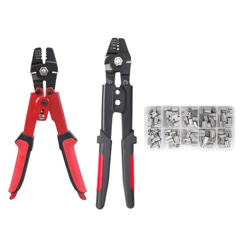 Alicates de crimpado de pesca para montar aparejos y cables de acero con seguridad 4