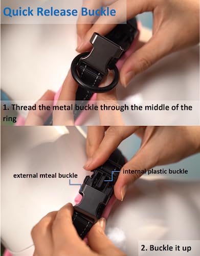 Redriver Dog Collar Large With Metal Buckle Soft Neoprene Padded Breathable Reflective Nylon Dog Collars Adjustable Puppy Collars For Large Dogs #TOP3