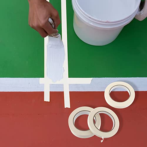 3 Rolls White Masking Tape, General Purpose Beige White Painters Tape For Home, Office, School Stationery, Diy Arts, Crafts, Labeling - (0.5 Inch, 0.7 Inch And 1 Inch X 55 Yard) #TOP5