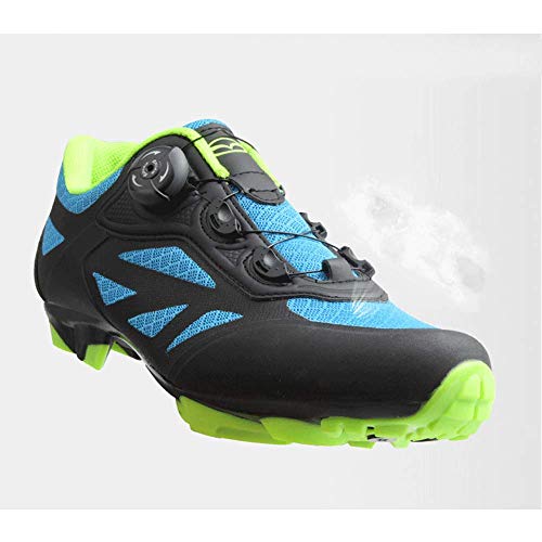 FACAI Zapatillas De Bicicleta De Montaña Agregar Calas Hombres MTB Cycle Sneaker Triathlon Racing Shoes Transpirable Autoblocante Sapatilha Ciclismo,Black-40