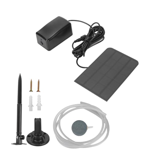 Solar Oxygen Pump, 2.5W Solar Powered Pool Fish Tank Solar Pond Oxygenator Oxygen Aerator Air Pump Pond Kit for Garden Fish Tank Pool Fishing Pon