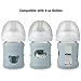 PandaEar 4 Pack Silicone Sleeves for Philips Avent Natural Glass Baby Bottles (2 x 4oz & 2 x 8oz), BPA-Free Shatterproof Covers, Heat Resistant, Anti-Slip Grip, Fits 4oz & 8oz Avent Glass Bottles