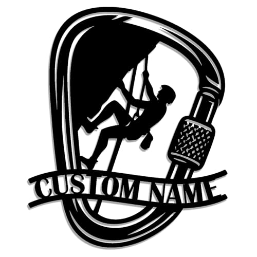 Custom Rock Climbing Metal Wall Art Sign