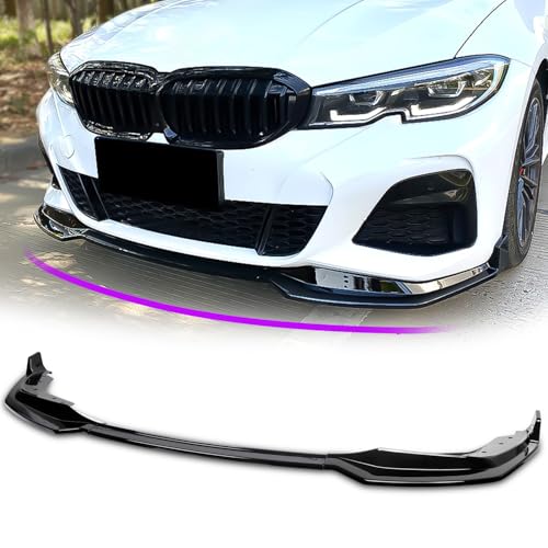 Archaic Front Bumper Lip Spoiler Compatible for BMW 3 Series G20 G28 M Sport 2018-2022, Splitter Under Chin Spoiler Body Kit 3er M Sport Accessories