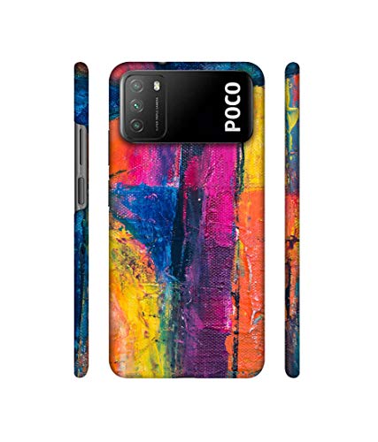 Image of Amazon Brand - Solimo Designer Color Mash On Canvas 3D Printed Hard Back Case Mobile Cover for Mi Poco M3