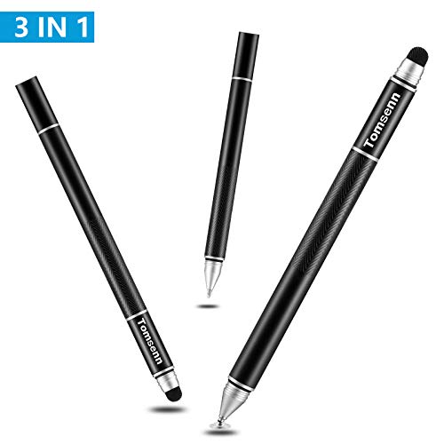 Fine Point Capacitive Stylus Pen for iPad, iPhone, Tablets,Cell Phones [ Fine Point & High Sensitivity Disc Tip Series ] with 2 Replaceable Disc Tips, - Thumbnail 4