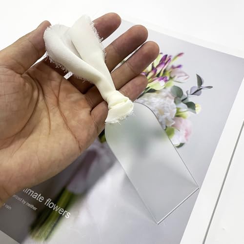 TETOU 50 peças de cartão de acrílico para cobertura de casamento, cartões de mesa faça-você-mesmo, s